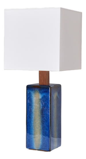 Glazed Ceramic Model 1071-1 Table Lamp by Einar Johansen for Søholm, Denmark, 1960s