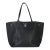 Black Grained Calfskin Lockme Cabas Tote For Sale