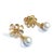 Bochic "Orient" Vintage Sapphire & White Pearls Earrings Set 18K Gold & Silver For Sale - Image 18 of 18