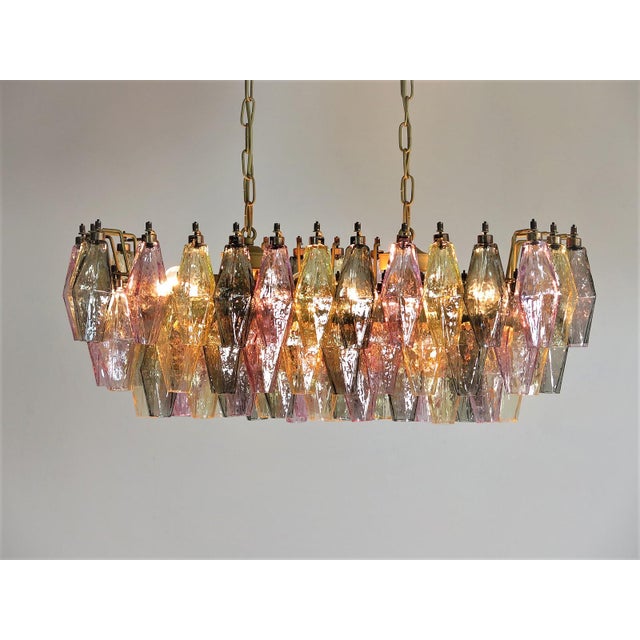 Murano Poliedri Chandelier by Carlo Scarpa, 1990 For Sale - Image 14 of 18