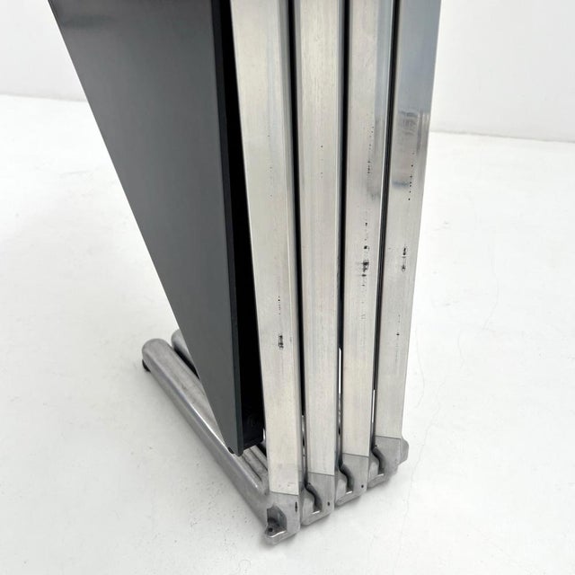 Black Plana Folding Table attributed to Giancarlo Piretti for Castelli, 1970s For Sale - Image 11 of 12