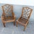Boho Chic Chippendale Style Rattan Dining Chairs - Set of 4 For Sale - Image 10 of 12