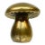 MCM Danish Brass Mushroom Art Objet Paperweight Decor For Sale