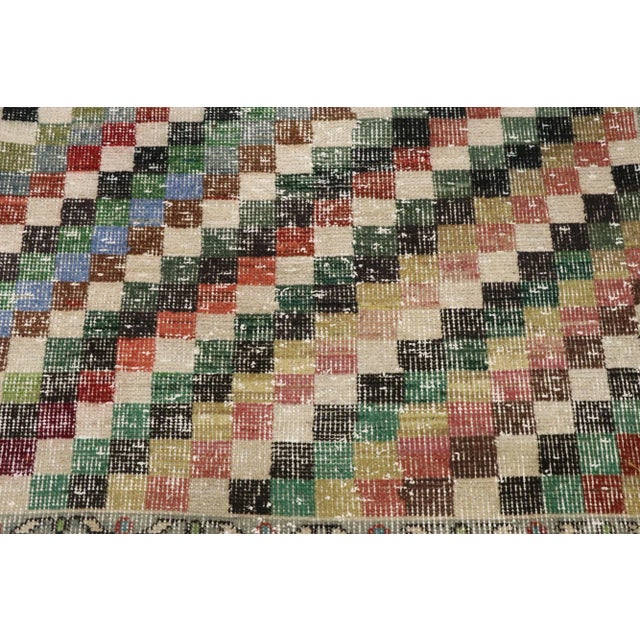 Mid 20th Century Vintage Turkish Sivas Rug - 02'10 X 05'07 For Sale - Image 5 of 10