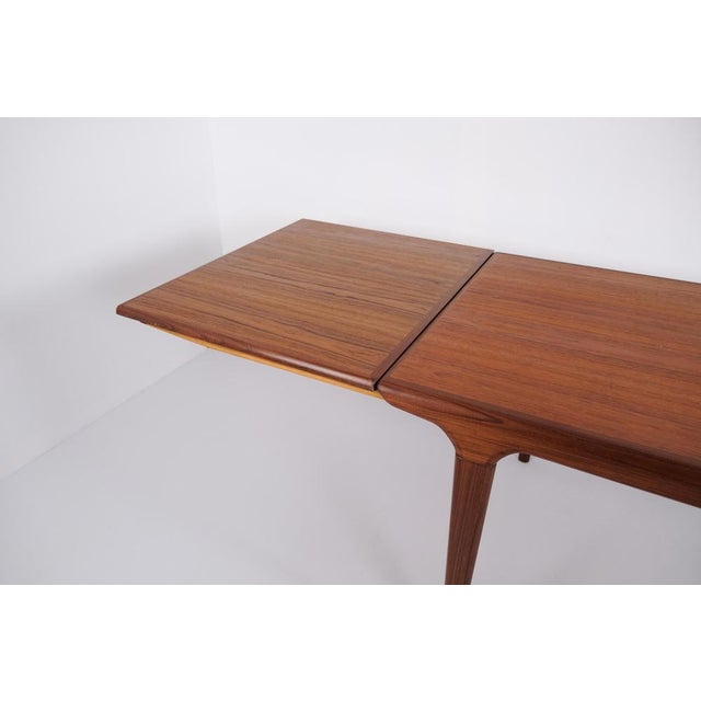 Teak Dining Table with Extension by Johannes Andersen for Uldum Møbelfabrik From, 1960s For Sale - Image 8 of 12