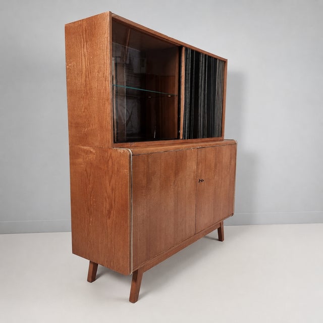 1970s Vintage Display Cabinet by Hubert Nepozitek and Bohumil Landsman for Jitona, 1960s For Sale - Image 5 of 9