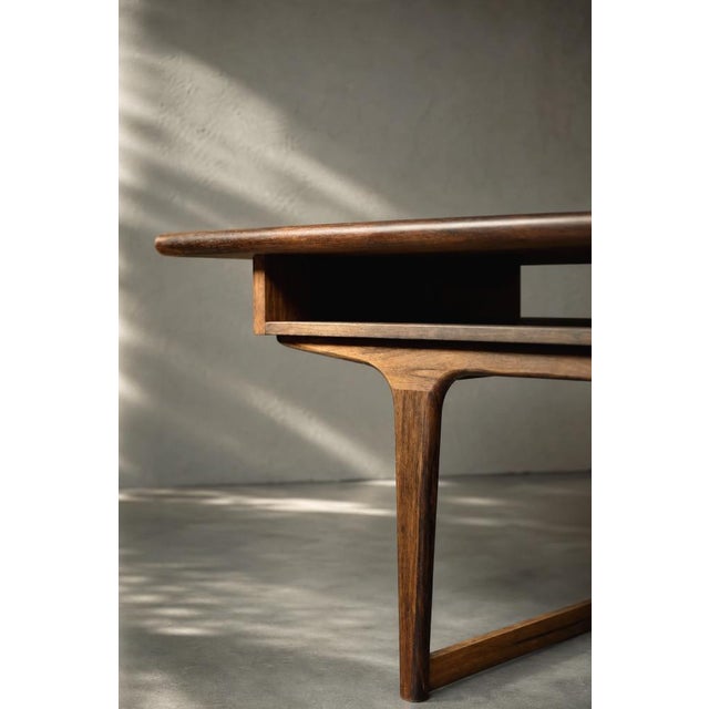 Mid-Century Modern Danish Rosewood Coffee Table with Shelf, 1960s For Sale - Image 9 of 18
