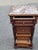 19th Century French Antique Walnut Marble Top Bedside Cabinet Nightstand For Sale - Image 18 of 18