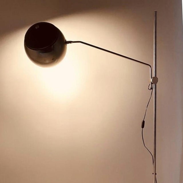 Vintage Floor Lamp in Chromed Metal Structure, Italy, 1960s For Sale - Image 17 of 18