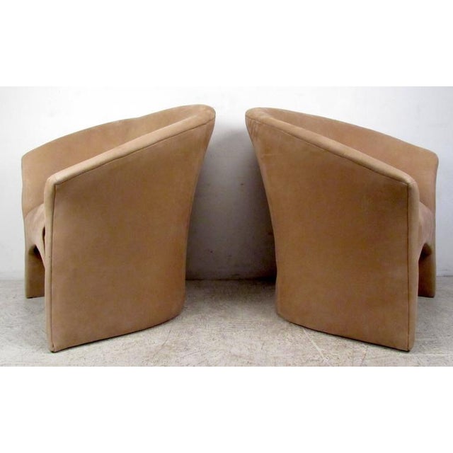 Pair Vintage Modern Thayer Coggin Lounge Chairs For Sale In New York - Image 6 of 8