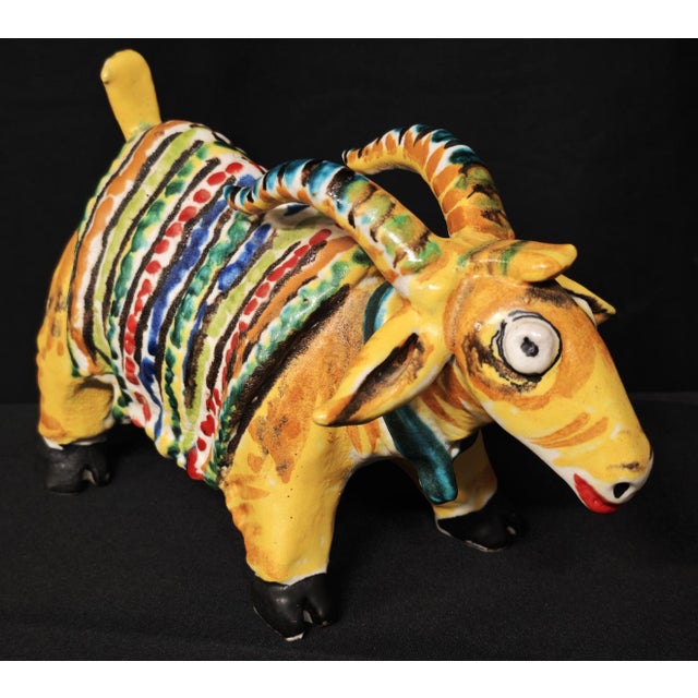 Goat Sculpture by Caruso Vietri, 1990s For Sale - Image 13 of 13