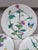 French Set of 4 Porcelain Plates Butterfly & Flowers Circa 1890 For Sale - Image 4 of 6