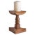 Brown Large Brutalist Candleholder in Oak, 1960s For Sale - Image 8 of 8
