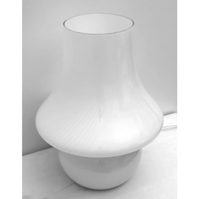 Mid-Century Murano Glass Fungus Table Lamp, 1970s For Sale - Image 4 of 8