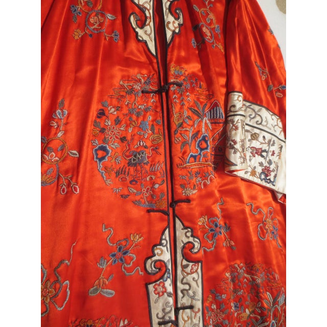 Vintage Chinese Silk Robe 20th Century For Sale - Image 12 of 16