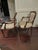 French Provincial Louis XV Style Carved Wood Arm Chairs With Floral Tapestry Upholstry For Sale - Image 3 of 8