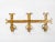 Metal 1960s Spanish Brutalist Ferro Art Gilt Wrought Iron Wall-Mounted Coat Rack For Sale - Image 7 of 9