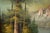 Wood Bob Ross Style Original Signed Lakeside Mountain Landscape Oil Painting in Carved Wood Frame For Sale - Image 7 of 16