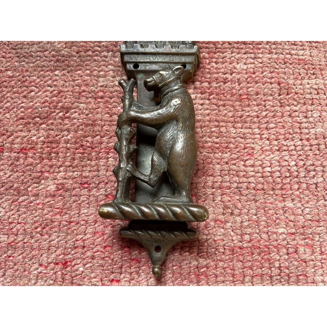 English Warwick Bear Door Knocker For Sale - Image 9 of 14