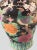 Vintage Asian Hand Painted Colorful Pottery Vase Mystical Good Luck Phoenix Birds Floral. For Sale - Image 4 of 11