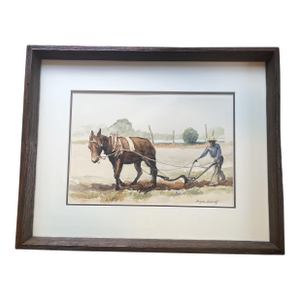 Mid 20th Century Watercolor by Marjorie Schwartz