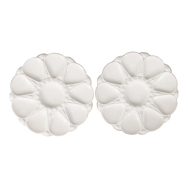 19th Century English Minton Majolica Oyster Plates - a Pair For Sale