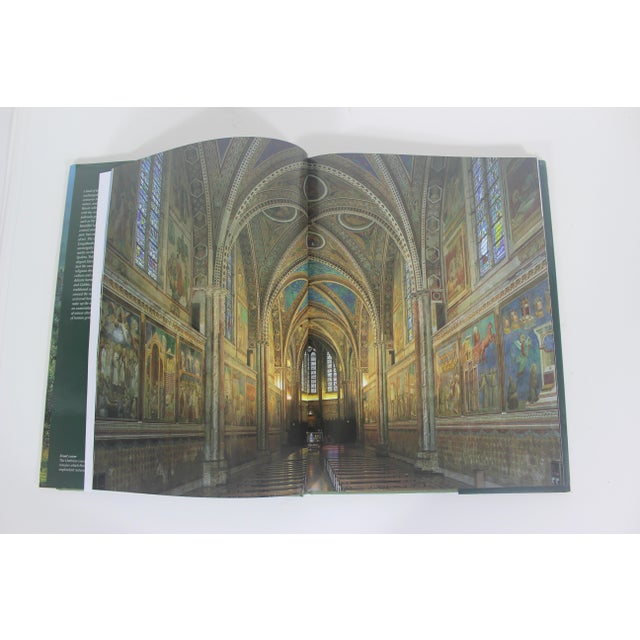 1995 Umbria Treading the Path of Art and Soul Green Linen Textured Hard Cover Coffee Table Book Italian Travel Reference With Dust Jacket Italy For Sale - Image 6 of 11