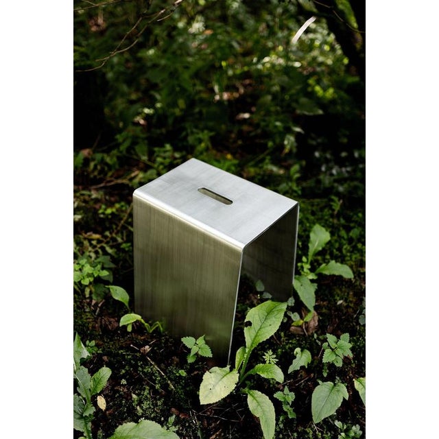 Como Aluminum Stool by Form & Eisen For Sale - Image 18 of 18