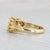 Metal Vintage Ornate 3-Stone Opal Ring 18k Yellow Gold Size 6.75 For Sale - Image 7 of 9