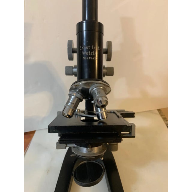1950s Ernst Leitz Wetzlar No# 419432 Microscope For Sale - Image 9 of 13