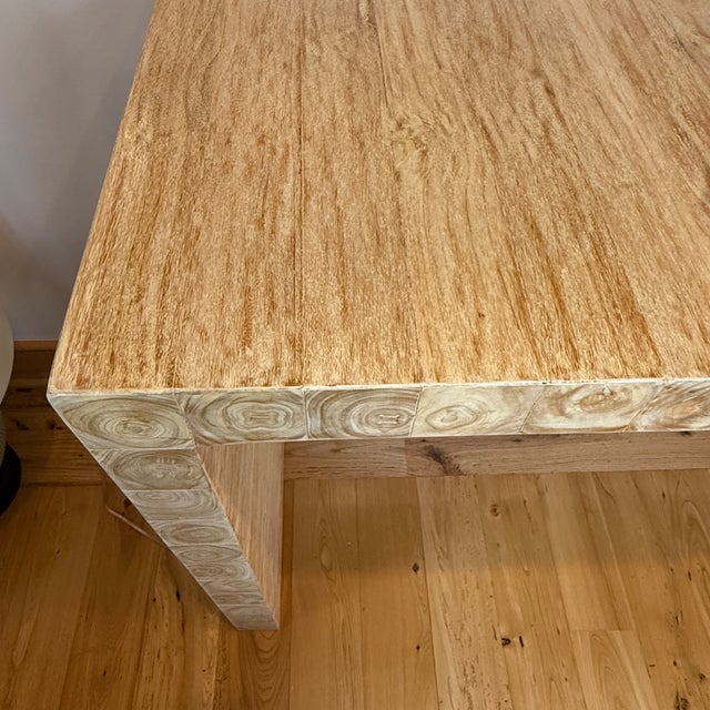 Wood Parsons Style Console Table For Sale - Image 4 of 12