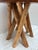 Farmhouse Natural Wood Sculptural Stool With Nine Legs For Sale - Image 3 of 8