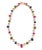 Bochic “Capri” Red Ruby and Fancy Color Sapphire Necklace Set in 18K and Silver 2 For Sale - Image 4 of 7