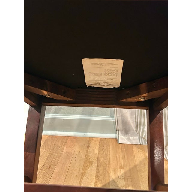 Vintage Thomasville Chippendale Side Chairs With Botanical Linen Upholstery - A Pair For Sale - Image 12 of 12