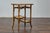 Wood English 1920s Bamboo and Woven Rattan Side Table with Sectioned Shelves For Sale - Image 7 of 12
