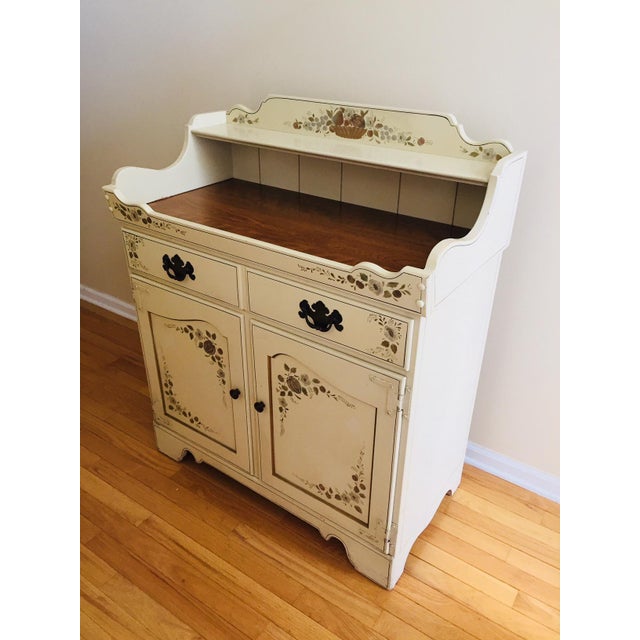 Ethan Allen Heirloom Hitchcock Stenciled Dry Sink Bar Chairish