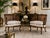 Elegant pair of 1960s vintage French Provincial club chairs in the Louis XV style, featuring beautifully carved walnut...