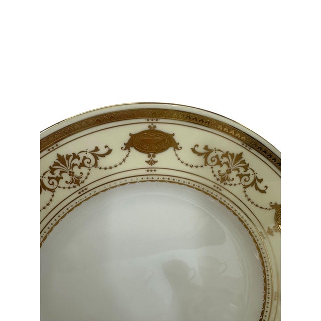 Early 20th Century Early 20th Century 22k Gold Minton Gilt Porcelain Table Service - Nearly Complete Set for 12 - 47 Pieces For Sale - Image 5 of 18