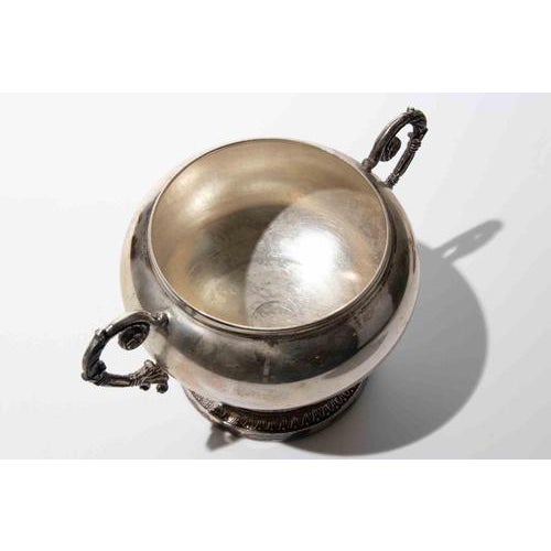 Continental 925 Silver Covered Sugar Bowl, 1950s For Sale - Image 6 of 7
