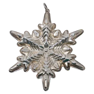 1972 Gorham Sterling Silver Snowflake Ornament