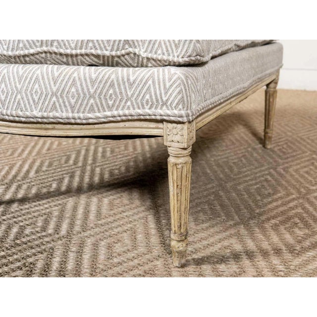 Antique Wing Chair & Ottoman For Sale - Image 9 of 10