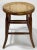 Antique Early 1900s Sprague Leg Bentwood Cane Top Stool For Sale - Image 4 of 8