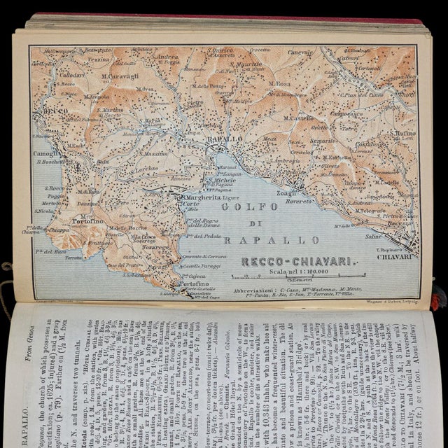 Antique Travel Book, Baedeker’s Northern Italy, Maps, Guide, Edwardian, c.1903 For Sale - Image 11 of 12