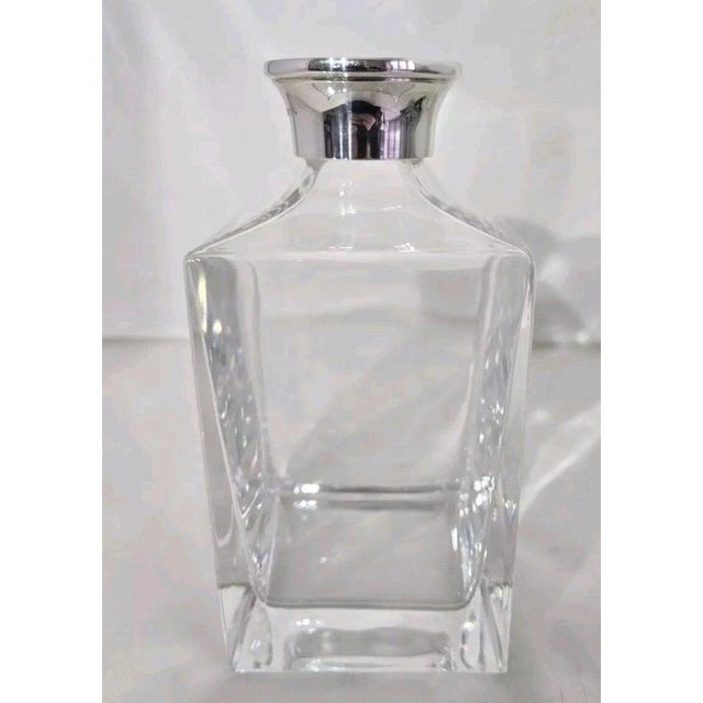 Metal Sterling Silver Mounted Crystal Decanter, 2001 For Sale - Image 7 of 18