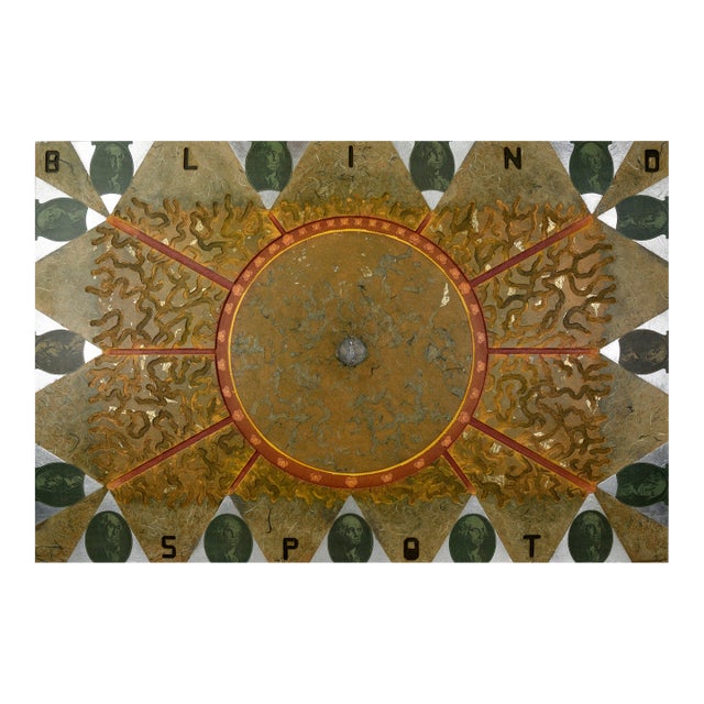 "Blind Spot" Abstract Relief With Numismatic Patterns Sculpture by Mickey "Kano" Kane For Sale