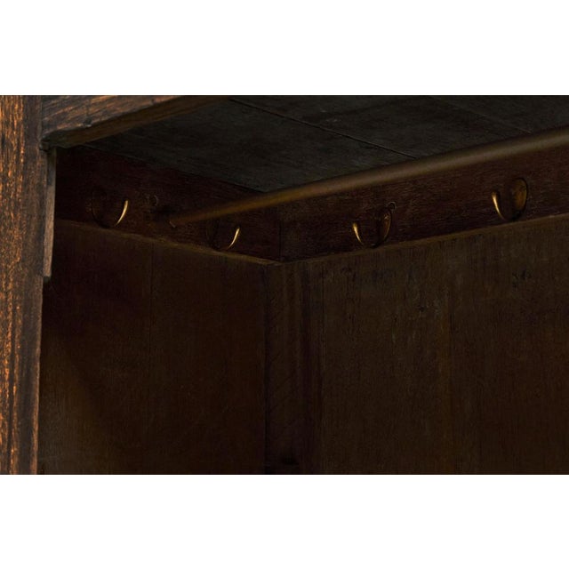 Tall 19th Century French Single Door Armoire in Oak For Sale - Image 10 of 14