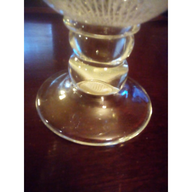 French VTG/Antique Murano White Art Glass Vase For Sale - Image 3 of 5