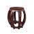 Chinese Medium Brown Natural Wood Grain Pattern Round Barrel Stool For Sale In San Francisco - Image 6 of 6