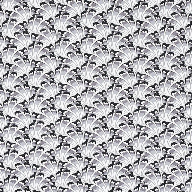 Schumacher Sample - Schumacher X Cristina Buckley Gotham Swing Wallpaper in Charcoal For Sale - Image 4 of 4