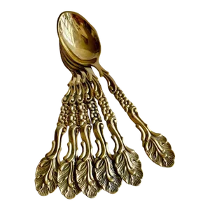 Vintage Cohr Danish Silver Demitasse Spoons, Set of 6, Copenhagen